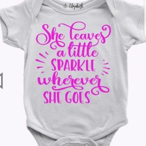 She Leaves a Little Sparkle Onesie